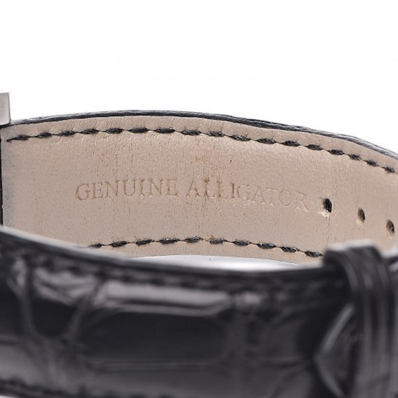 NWT BURBERRY BRITAIN AUTOMATIC STAINLESS STEEL ALLIGATOR LEATHER WATCH - Picture 3 of 7